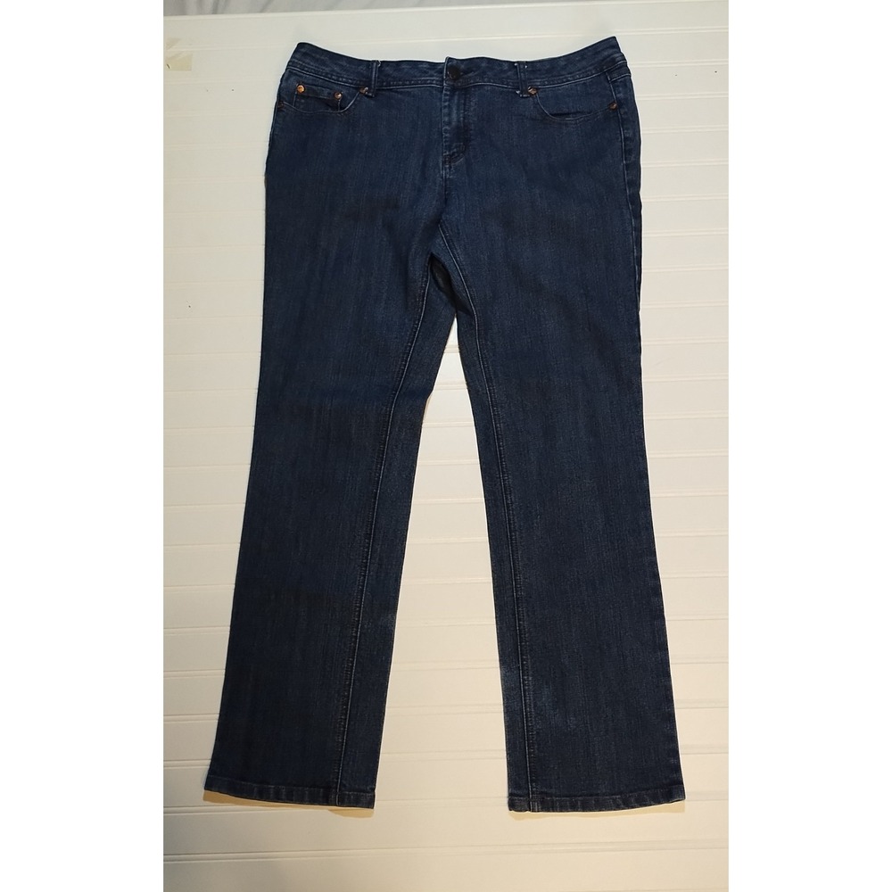Mossimo Supply Co Womens Size‎ 17 Straight Leg Low Rise Embroidered Jeans Retro